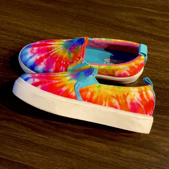 tie-die, kids skechers, size 2 - Picture 1 of 1